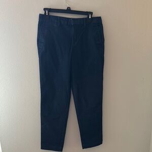 GAP Slim City Crop Khak Dark Denim 611 Sz 2 mid‎ rise pants jeans